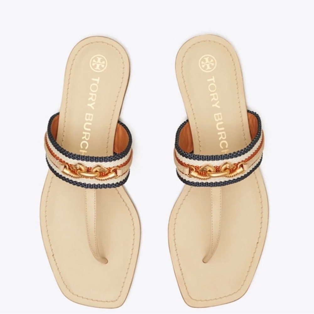 Tory Burch Jessa Thong Gold Women's Sandals